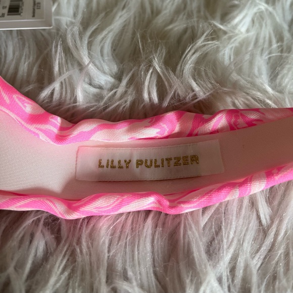 {Lilly Pulitzer} Slim Knotted Headband in Rousseau Pink Tulip To Tango - NWT - Picture 7 of 10